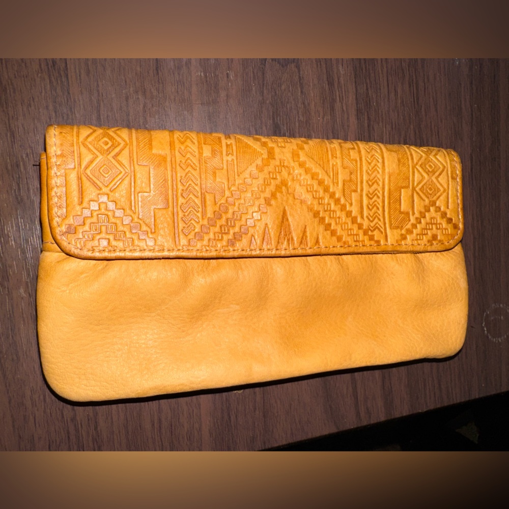 Brama Embossed Deerskin clutch